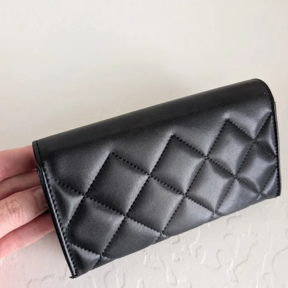 Chanel Black Leather Large Eyeglass/Sunglasses Case. EUC - Picture 2 of 12